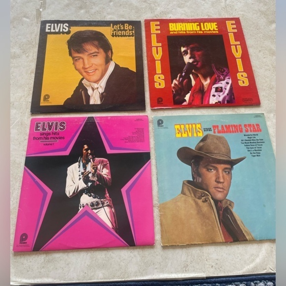 4 set Elvis records ( sold as is)